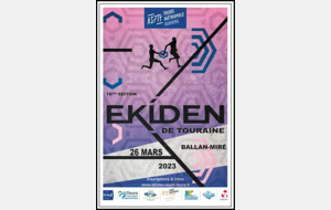 8ème EKIDEN de Touraine - Ballan-Miré , les résultats