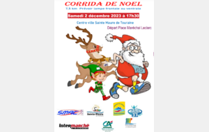 6 ème Corrida de Sainte Maure de Touraine, samedi 5 décembre