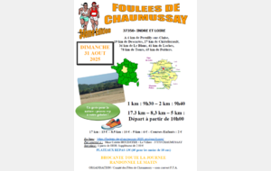 Dimanche 30 Aout, 35 ème Foulées de Chaumussay