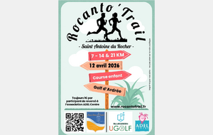 Dimanche 12 Avril,  6 ème édition du ROCANTO'TRAIL
