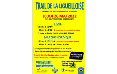 1er trail de la Ligueilloise , les résultats