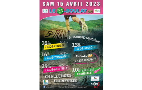5 ème trail le Dé-Boulay, les résultats