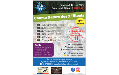 Course nature des 2 tilleuls, les résultats